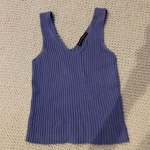 Brandy Melville Lilac Ribbed Sweater Tank Top